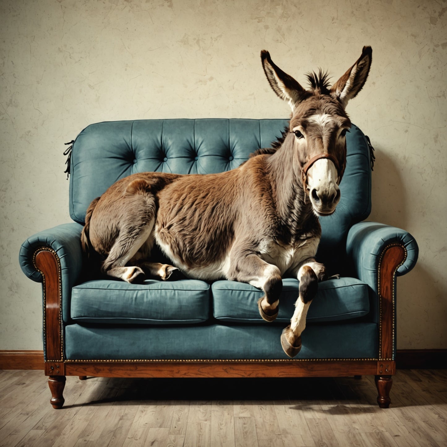 Donkey on couch