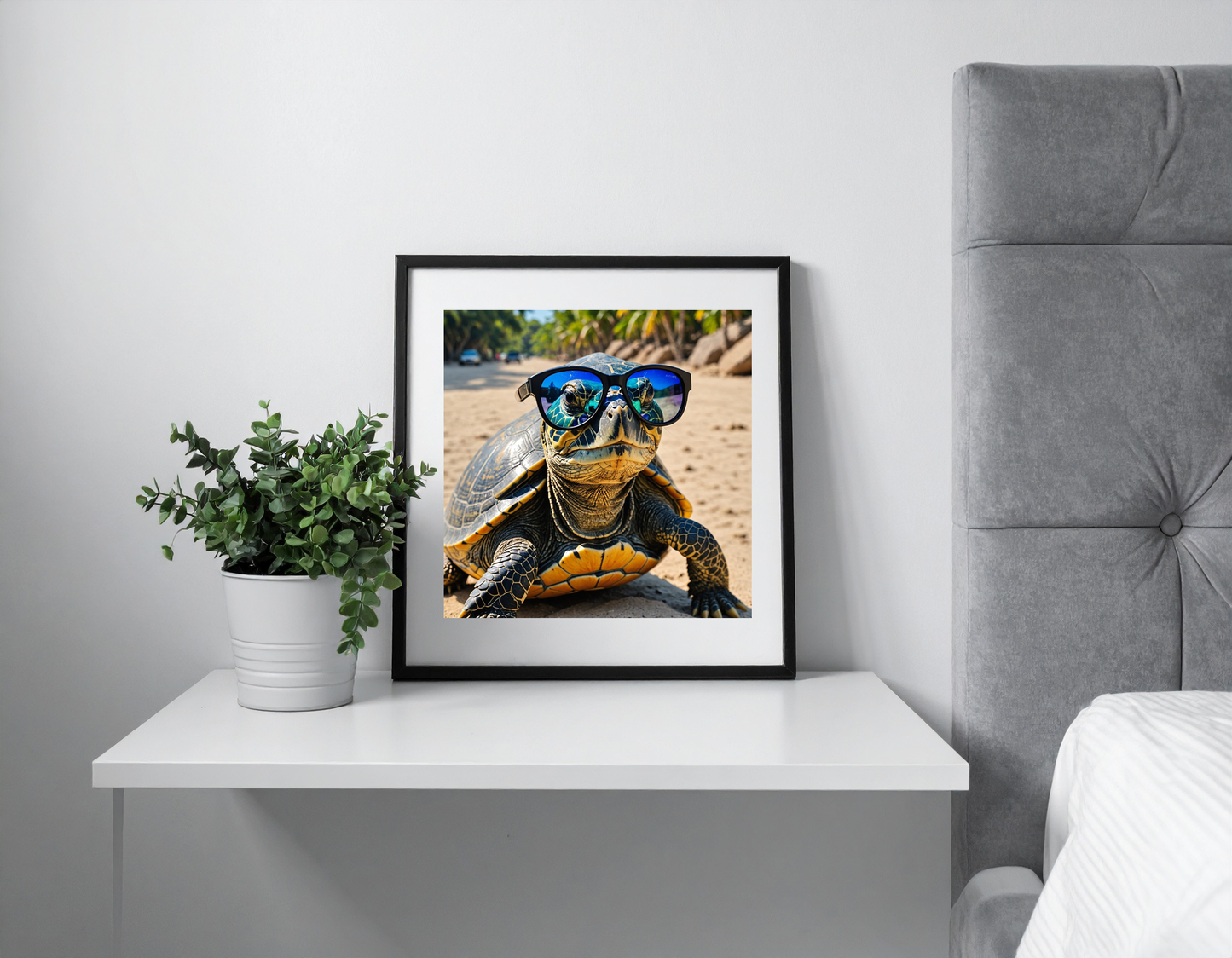 Turtle with sunglasses