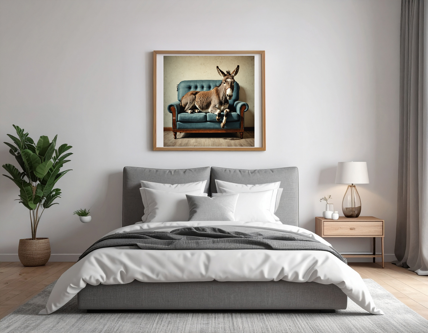 Donkey on couch