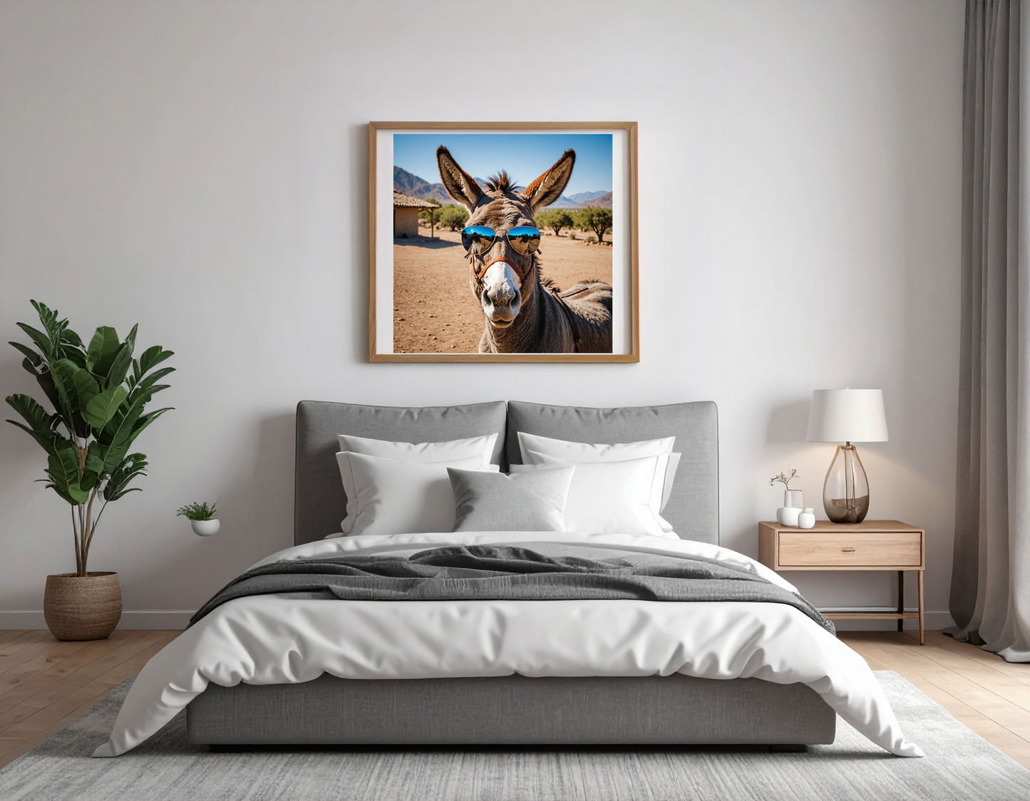 donkey with sunglasses