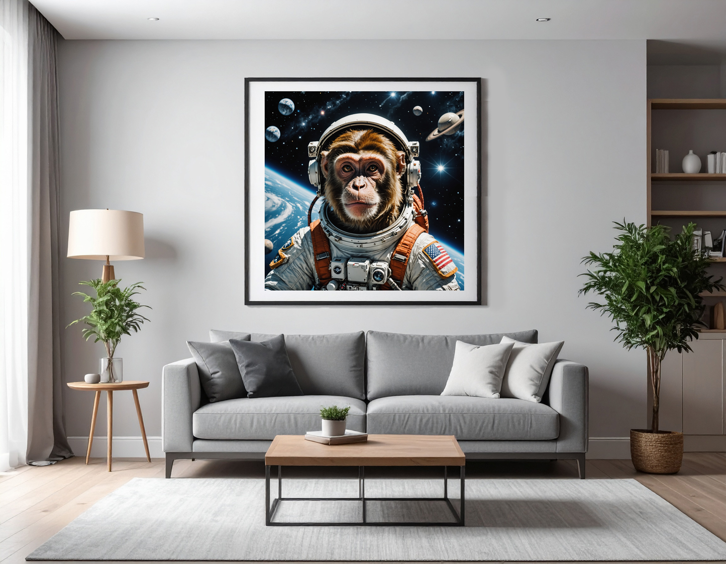 Monkey in space