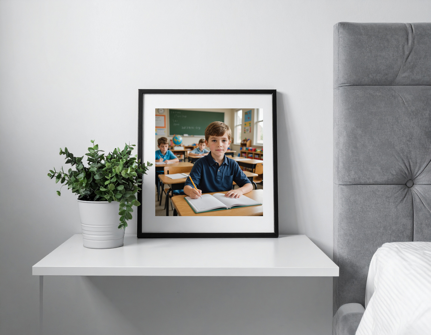boy in classroom