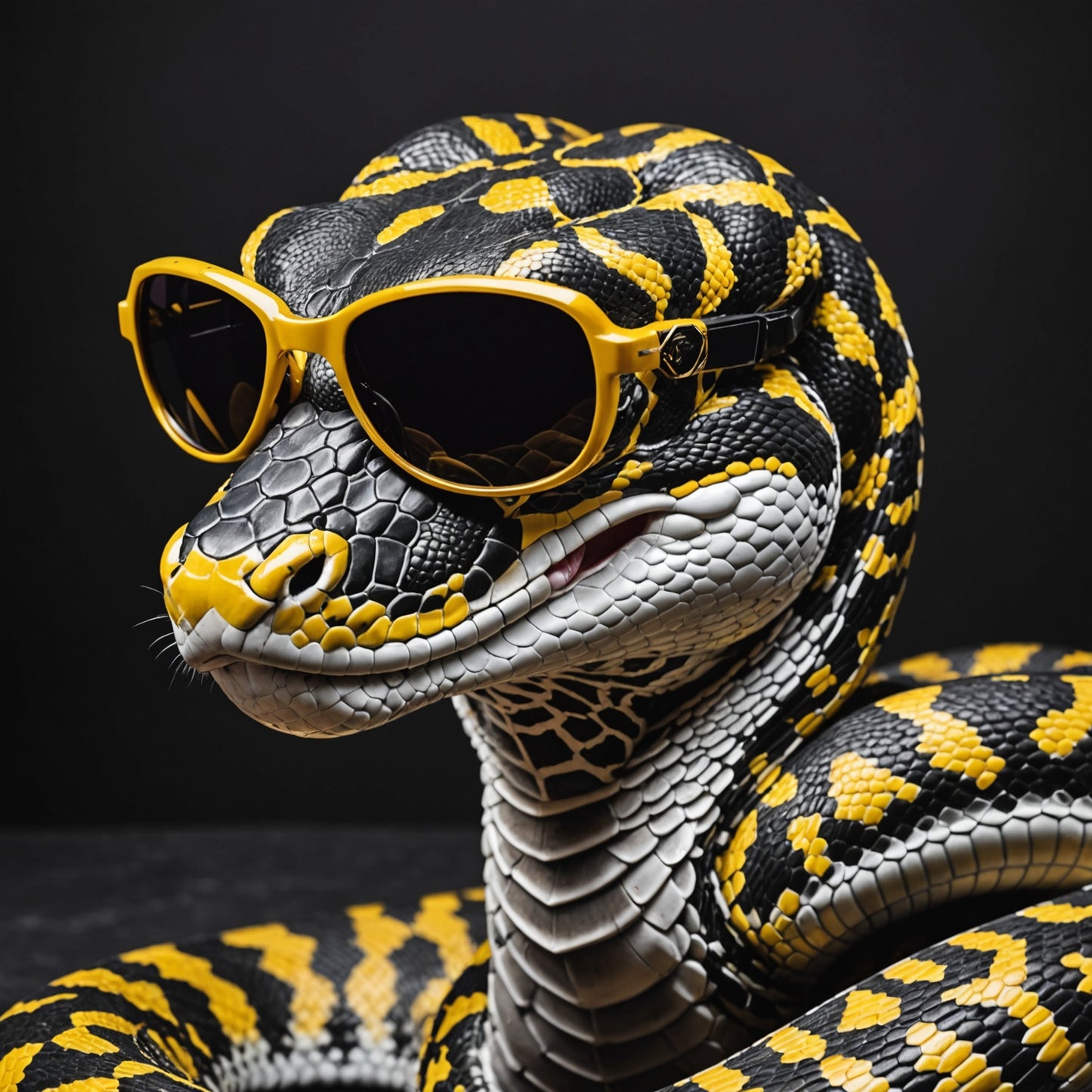 python with sunglasses