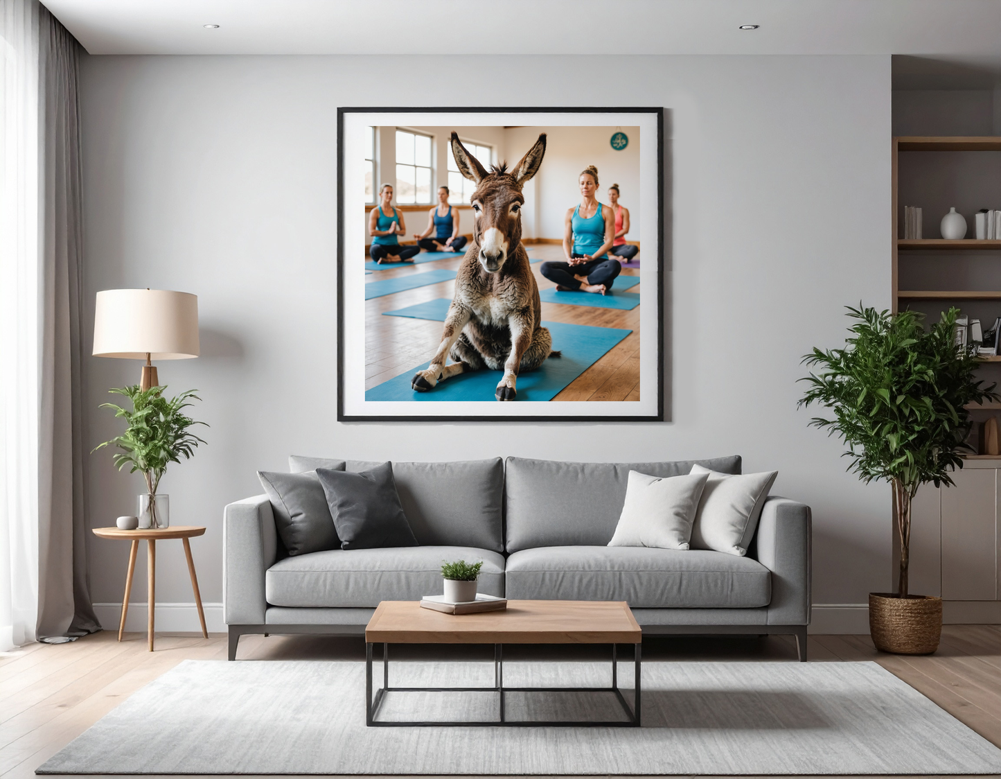Donkey in Yoga class