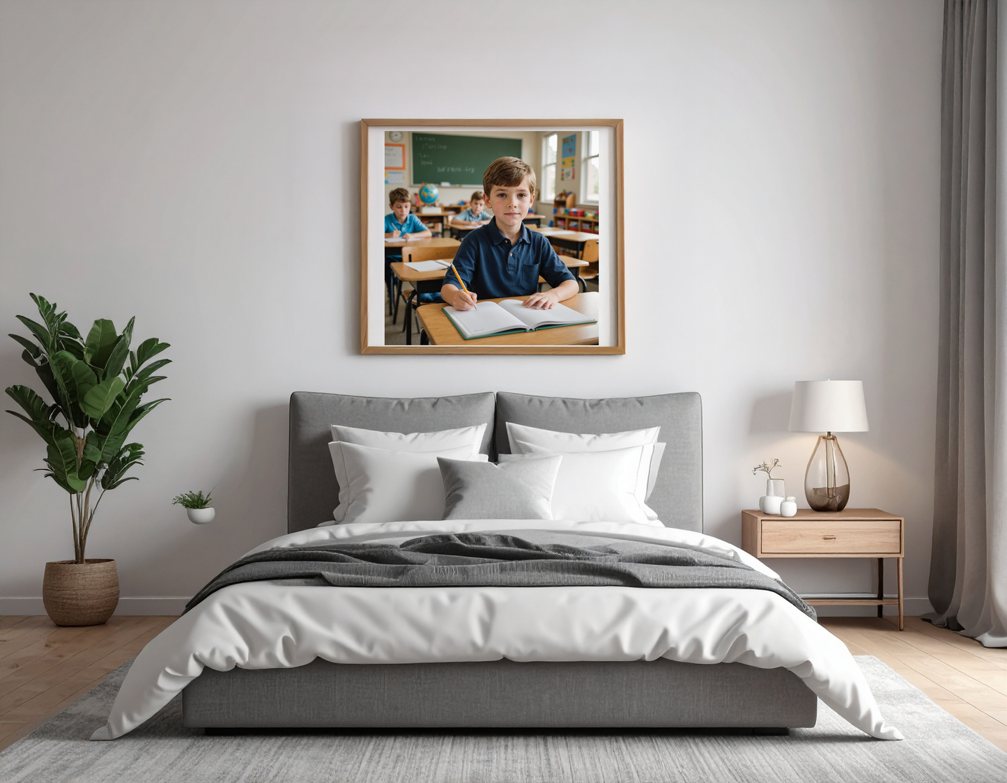 boy in classroom