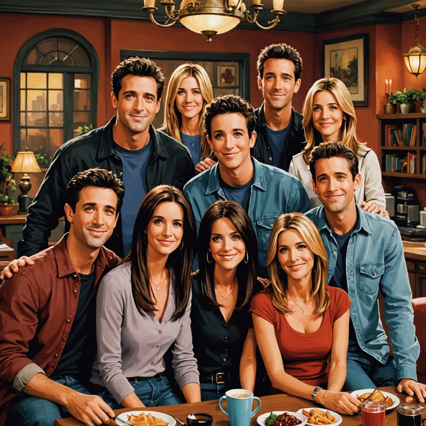 Charakters of the show FRIENDS