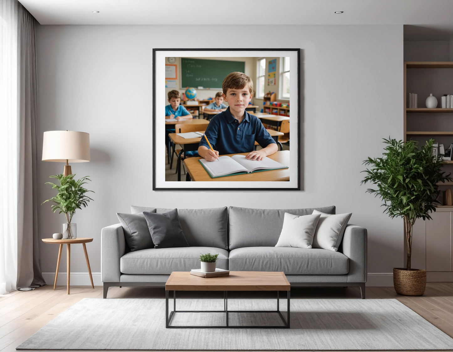 boy in classroom
