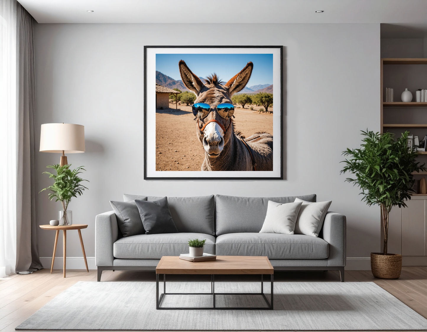 donkey with sunglasses