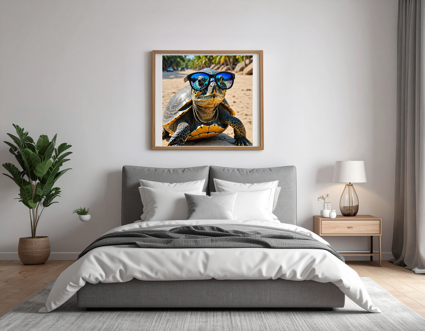 Turtle with sunglasses