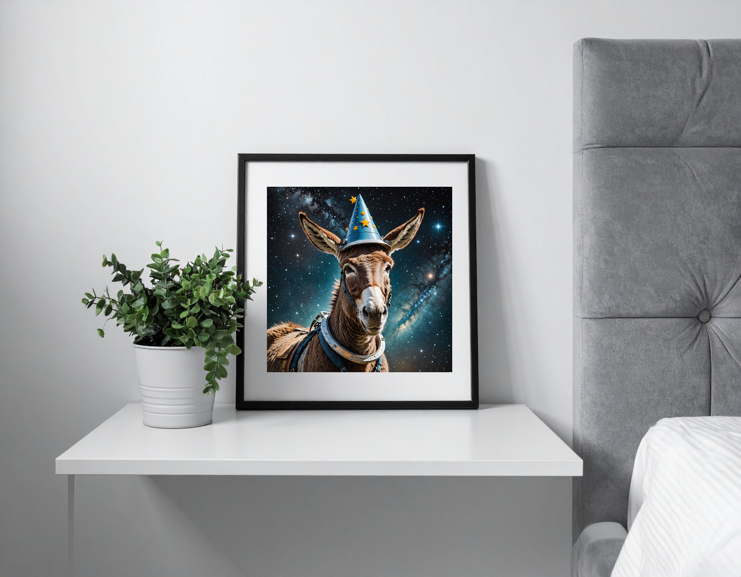 donkey with space hat
