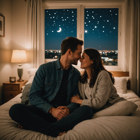 Couple saying goodnight