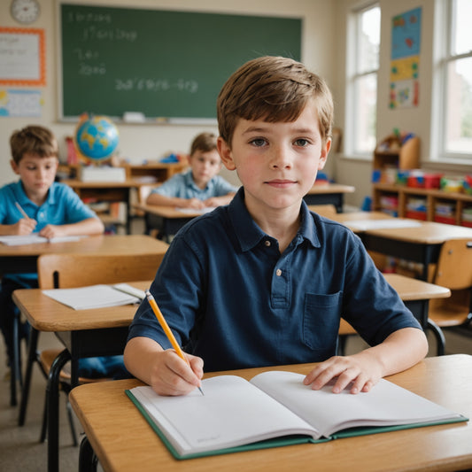boy in classroom