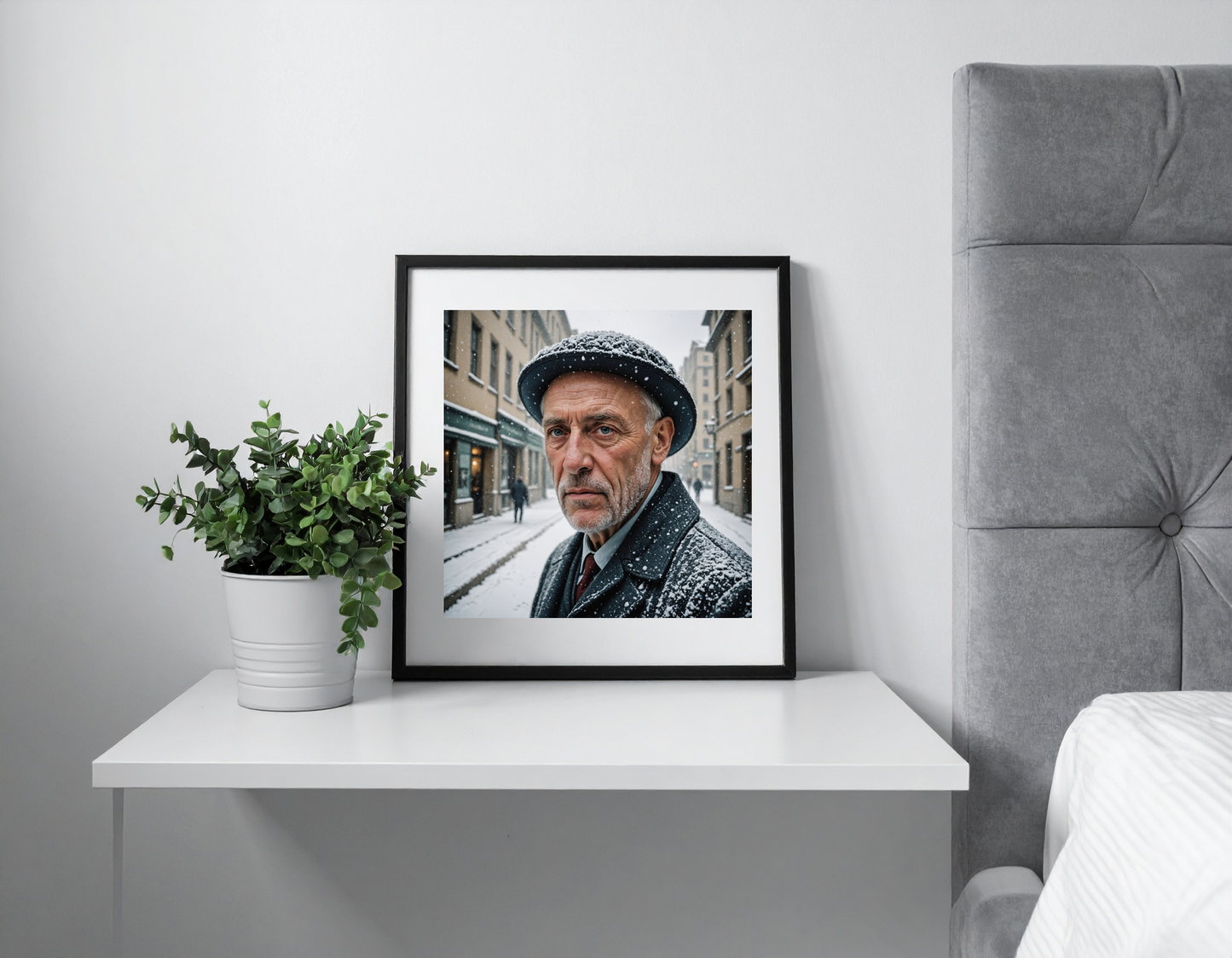 Picasso like snowstorm