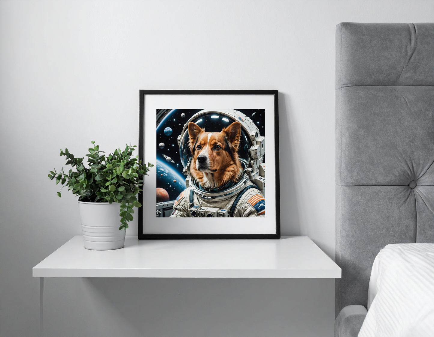 Dog in space