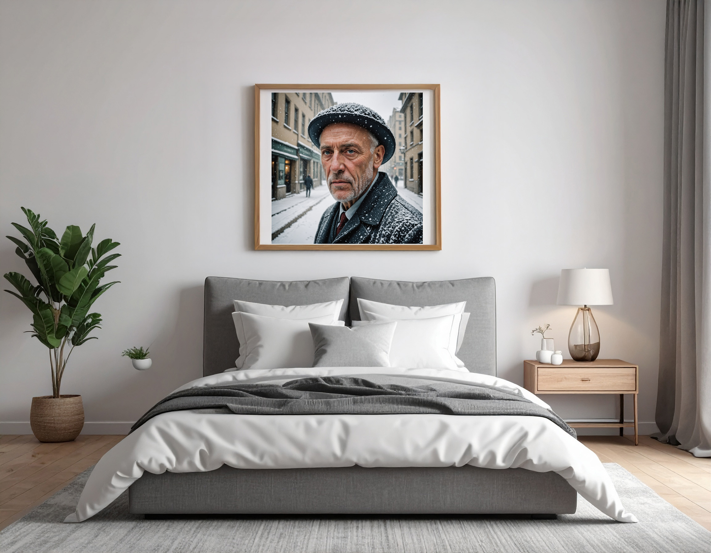 Picasso like snowstorm