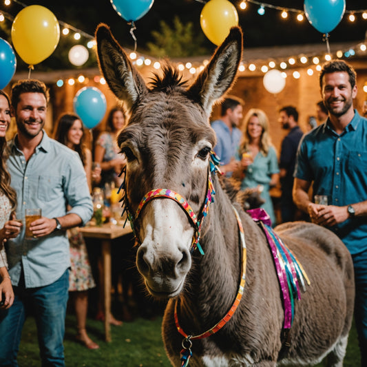 Donkey at a party