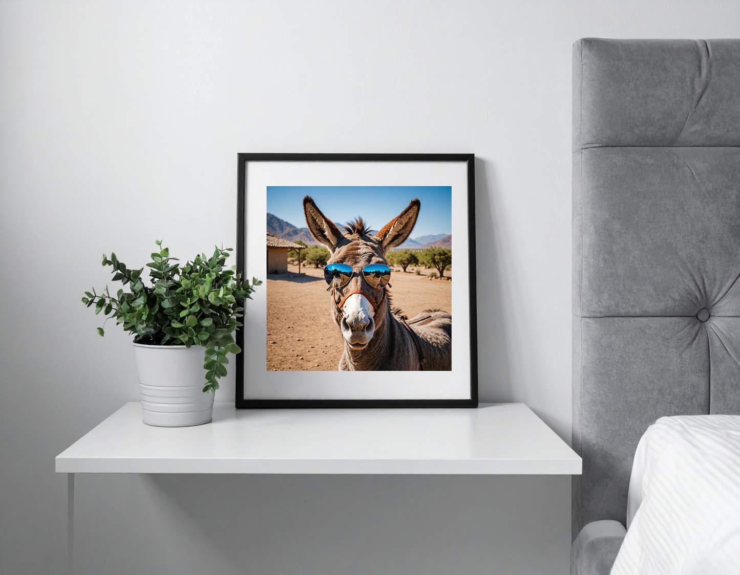 donkey with sunglasses