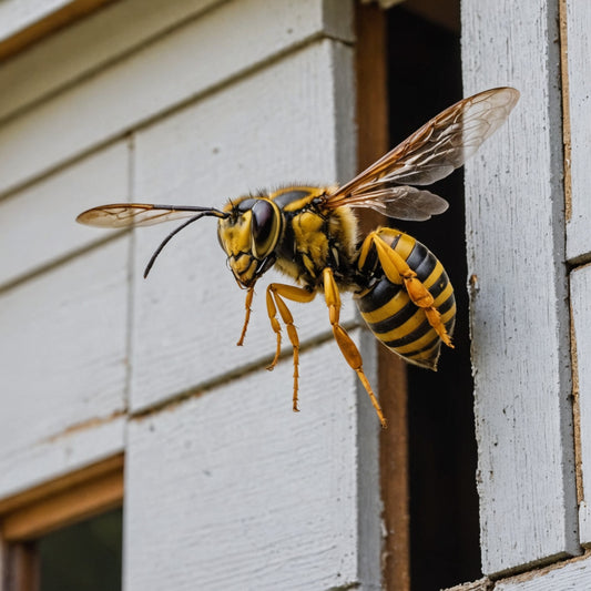 Hornet flying into house