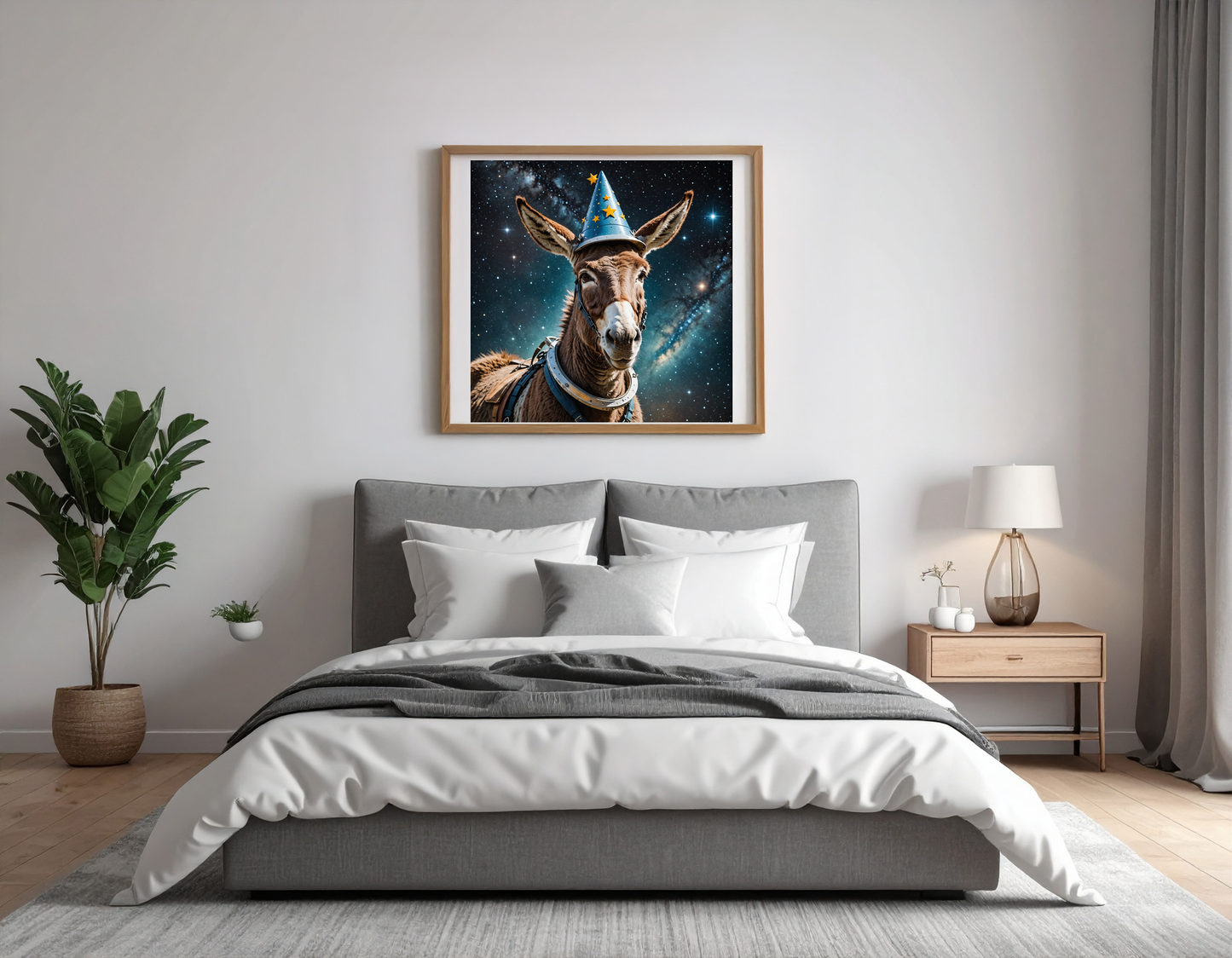 donkey with space hat